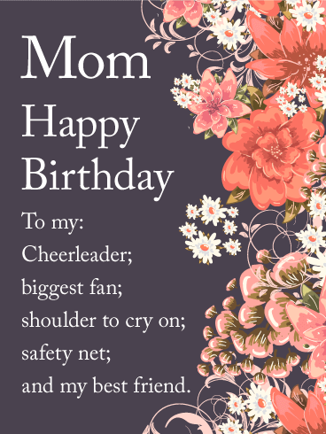 Happy Birthday My Bestest Mom Wishes Quotes 